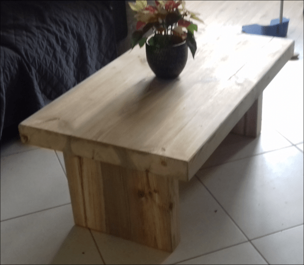 Table basse de récup