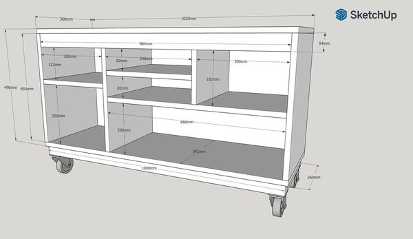 Console mobile pour défonceuse stationnaire