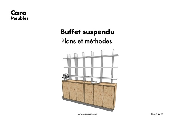 Buffet Suspendu Contreplaqué Épicéa