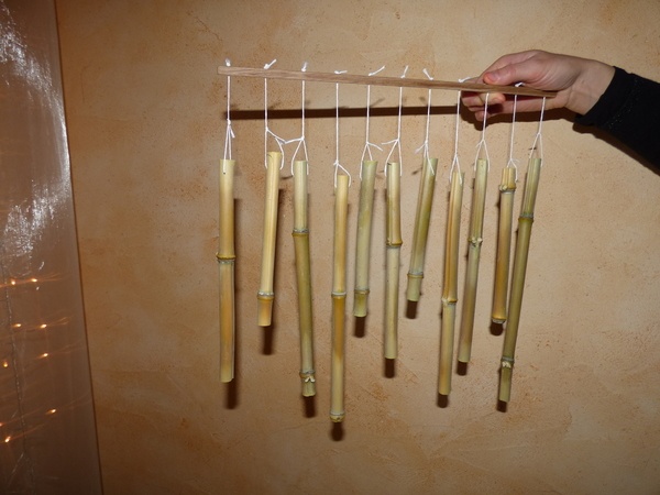 Carillon en bambou, par Pernelle