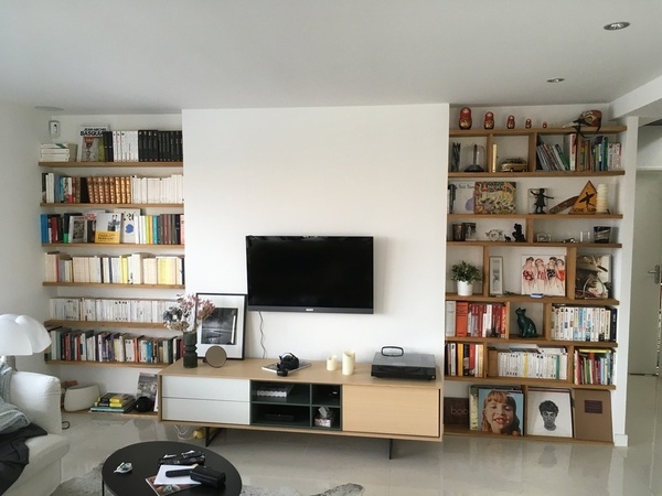 Bibliothèque ouverte chêne