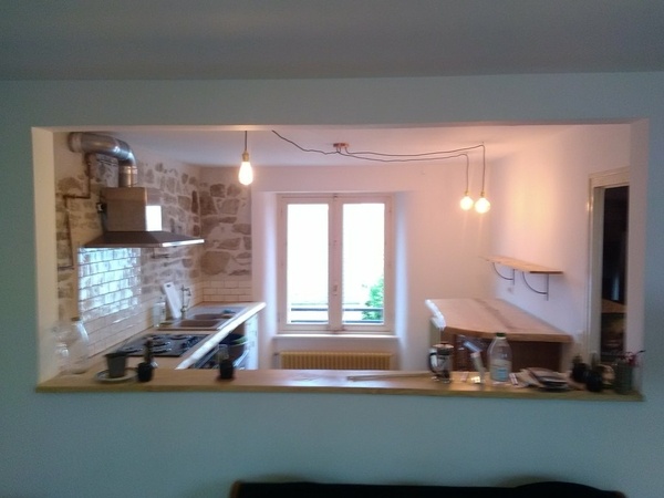 Plan de travail en frêne