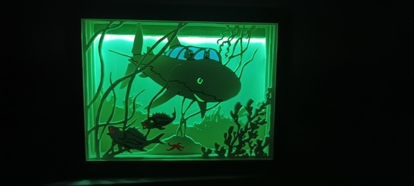 Light Box Tintin et le trésor de Rackham Le Rouge