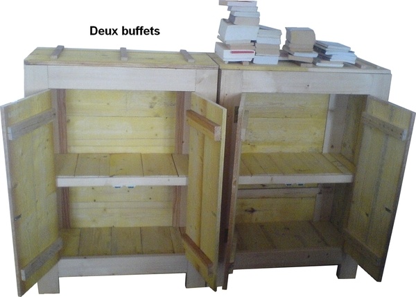 Buffets en bois de volige