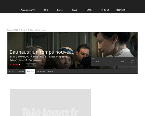 L histoire du bauhaus en serie tv a ne pas rater