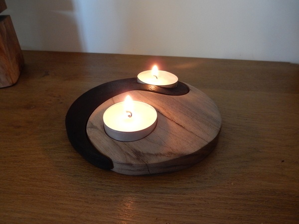 Porte Bougie Yin Yang