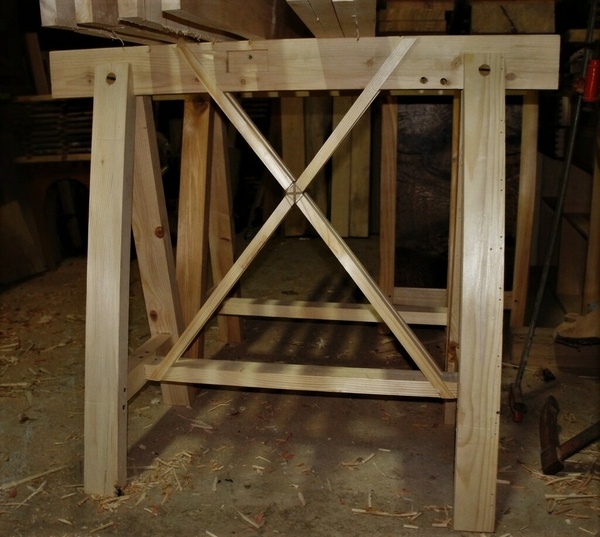 Une paire de tréteaux légers mais solides.