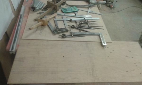 épure et matériel de traçage