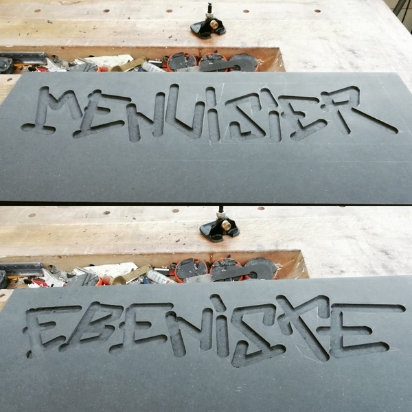 Enseigne pour l'atelier