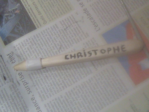 Stylo réalisé a la main et sans tour