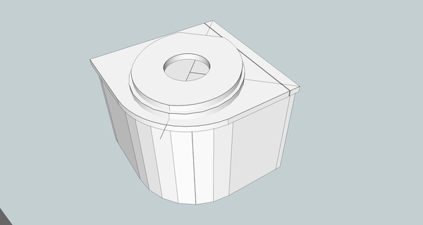 WC Sec Semi Arondi et Seau en douve