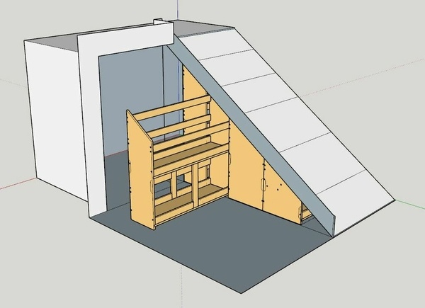 Amenagement sous escalier