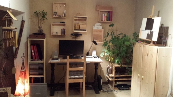 Étagères caisses à vin