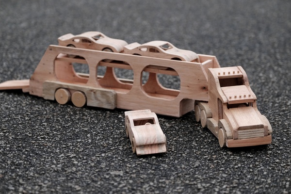 Camion et voitures de NASCAR