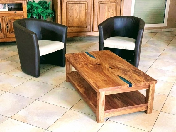 Table basse en orme