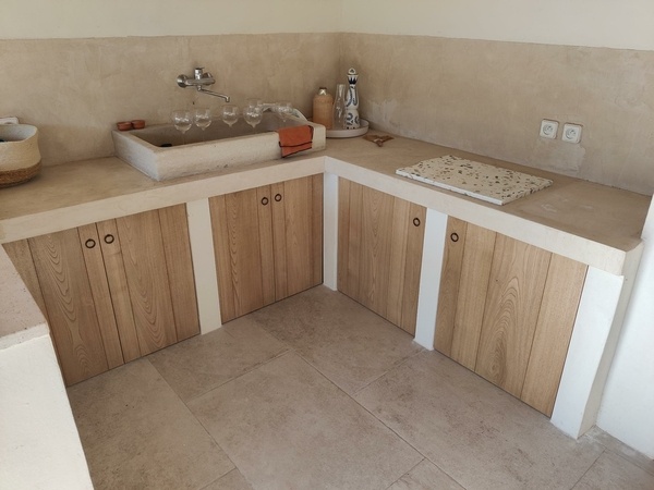 Aménagement d'une cuisine extérieure maçonnée