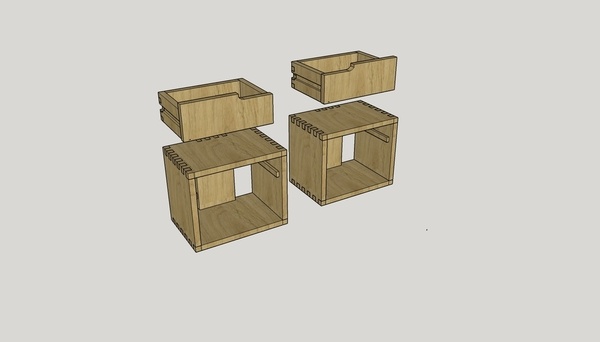 Chevets Frênes et chêne