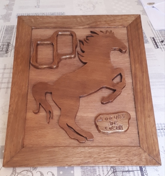 Cadre cheval et porte photo amitiés