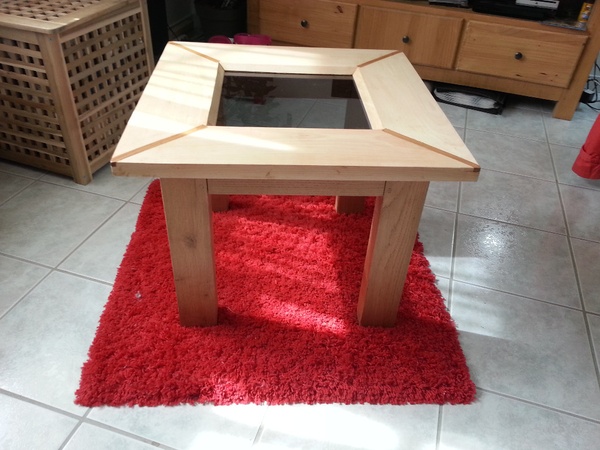 Table basse hetre chene