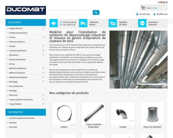 Tuyaux galva et trappes d'aspiration - Réseau aspiration