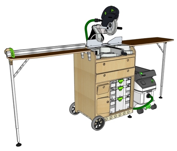 Une Servante pour la Kapex 120 de chez Festool