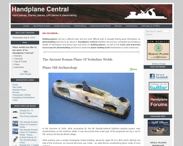 Les Romains connaissaient le Rabot !