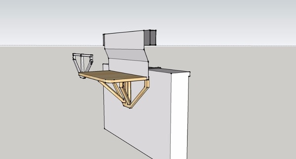 Support barbecue de balcon