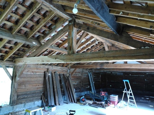 Rafistolage d'un bout d'entrait