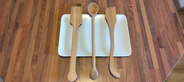 Spatules et cuillère