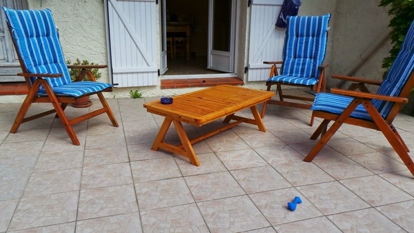 Table basse de terrasse