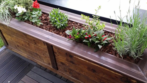 Jardiniere en bois de palette