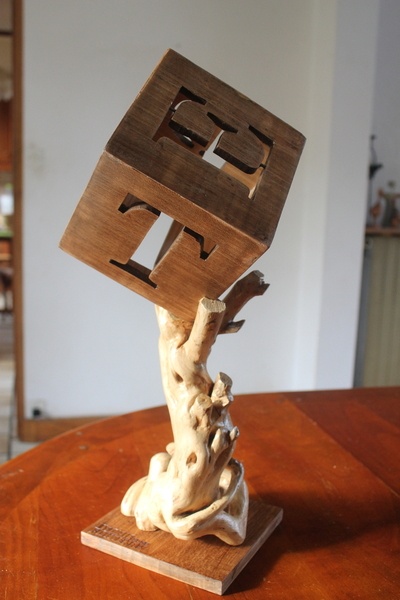 Trophée pour un salon des littératures de l'imaginaire