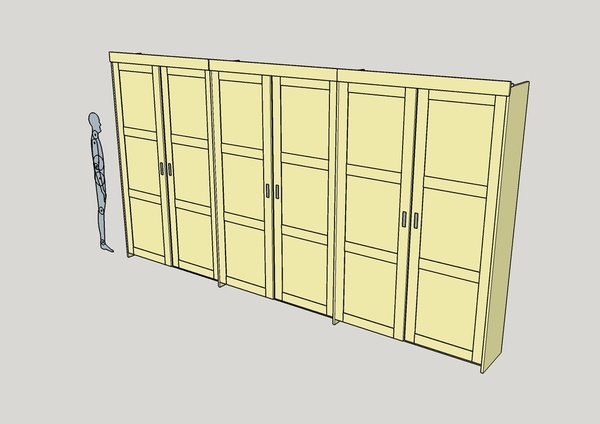 Placard à portes coulissantes