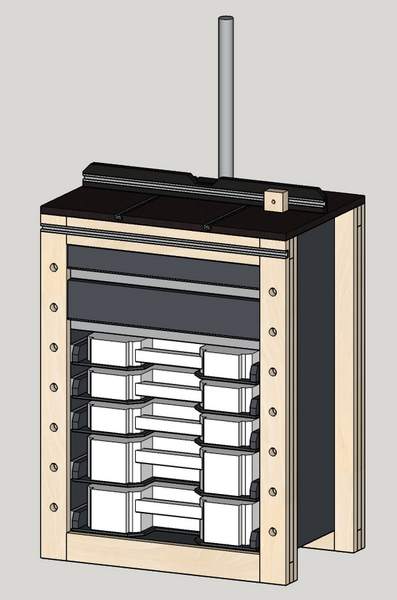Support perceuse colonne
