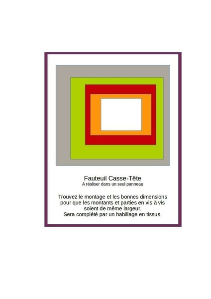 Fauteuil Casse-tête