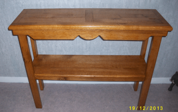 console de couloir en chene massif