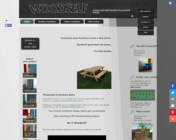 Site pour faire des meubles ...