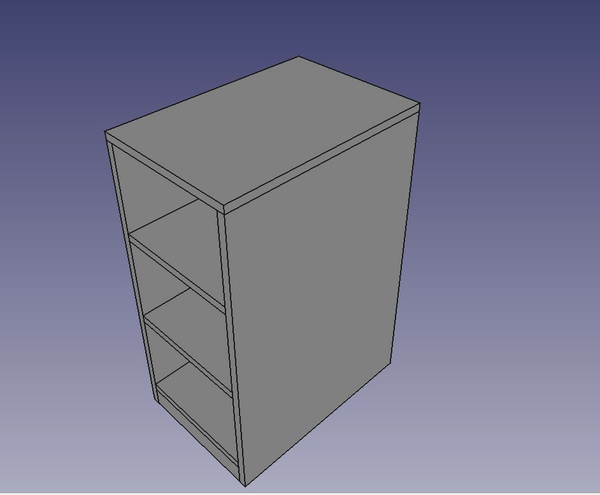 Etagères - mini tutoriel Freecad