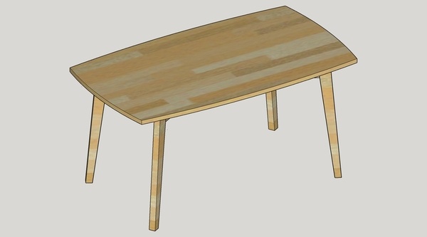 Table repas en Frene