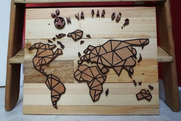 Mappemonde graphique