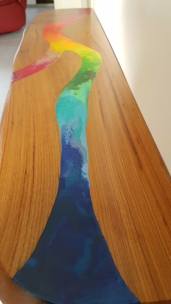 Console en Orme et Crayolat