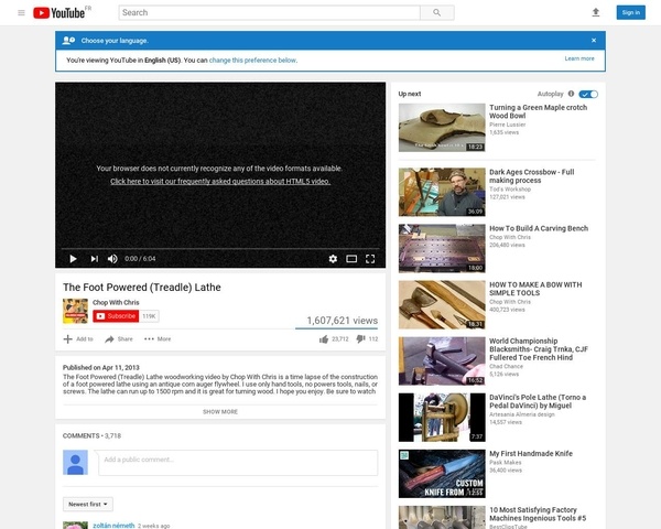 Tour a bois a pédale