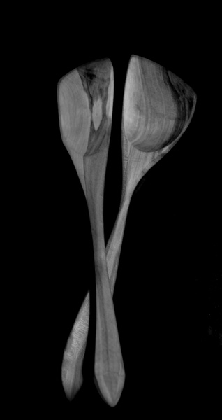 Paire de cuillère de service