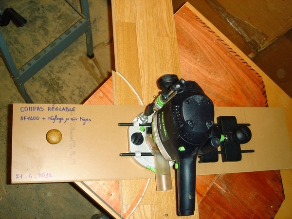Compas pour défonceuse