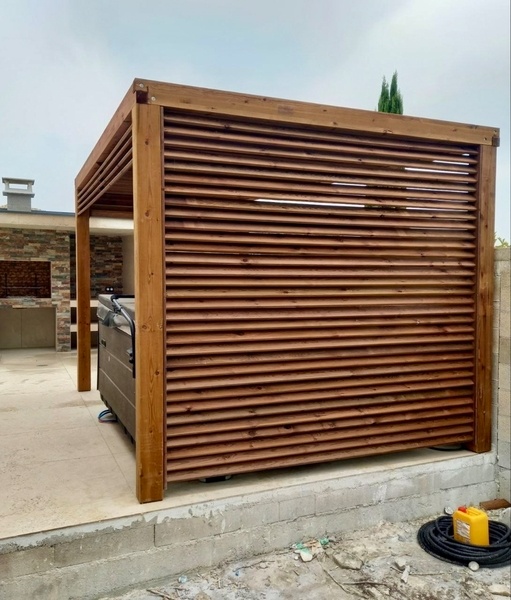 Pergola. Pin Autoclave Marron.