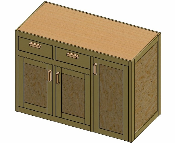 Meuble perceuse à colonne