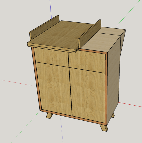 Table à langer - commode