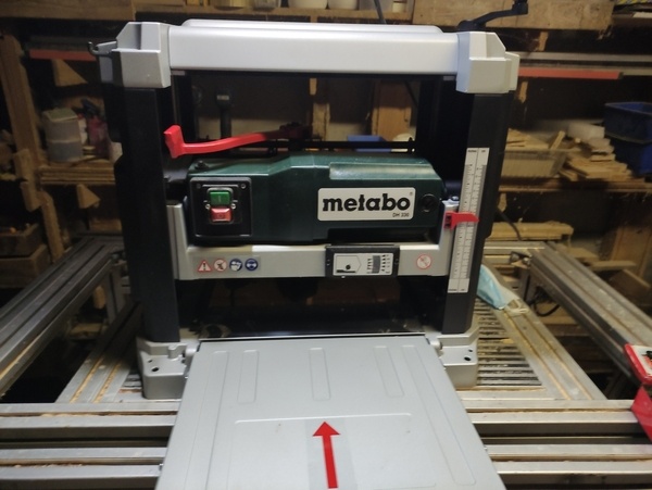 Rallonge de tables pour  raboteuse METABO DH 330