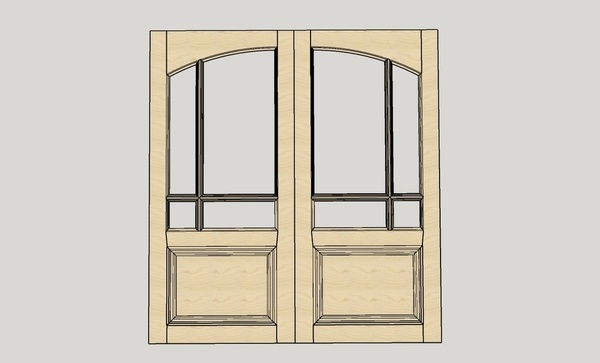 Porte traditionelle (pour epreuse de CAP menuisier fabricant)