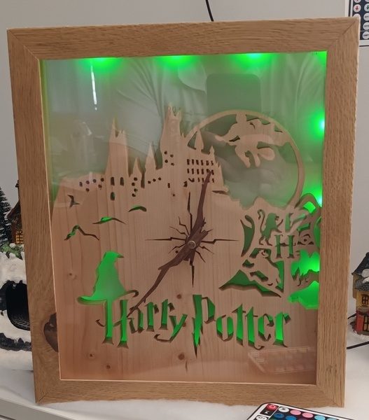 Réalisation d'une horloge murale Harry Potter